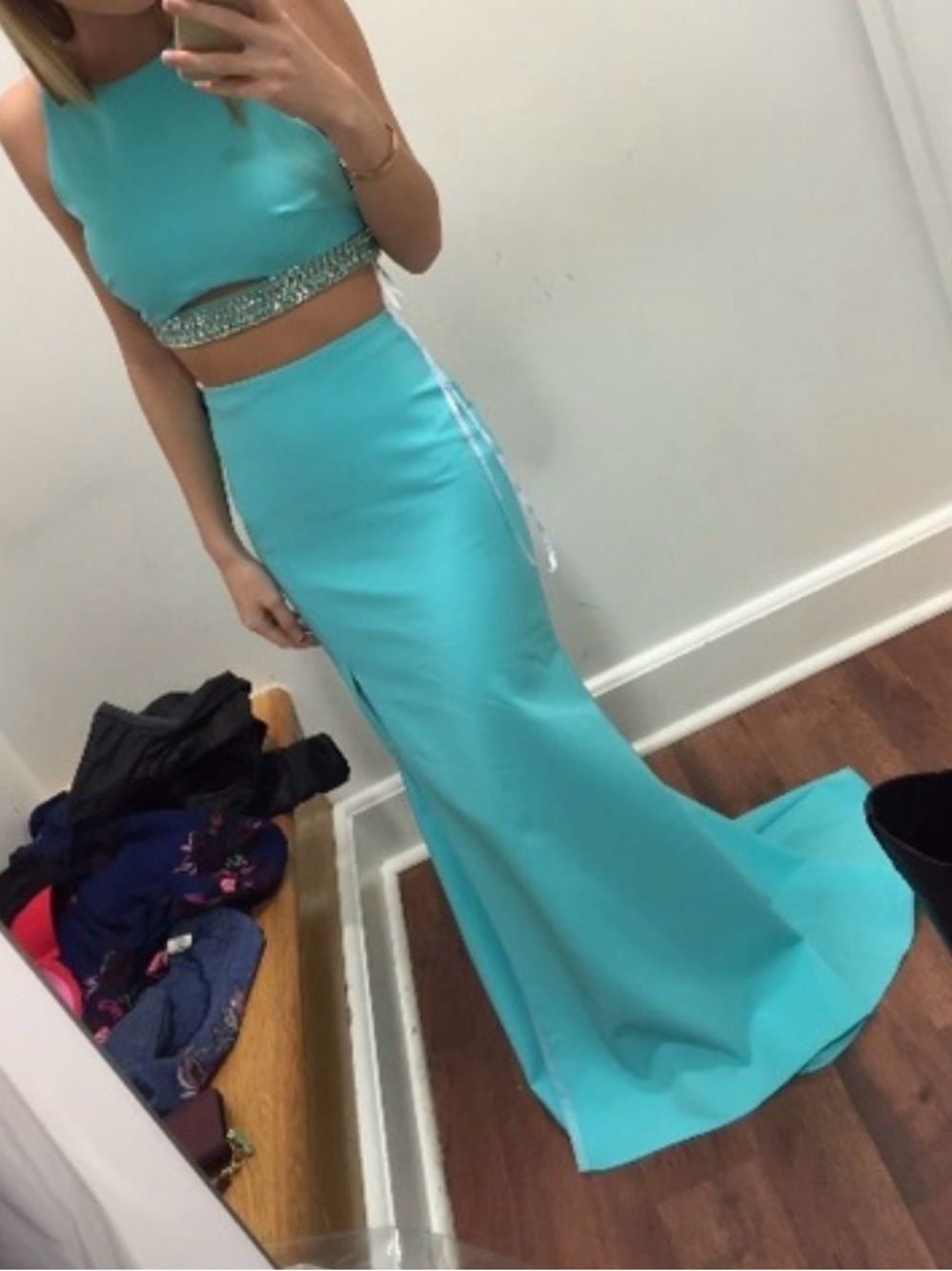 BNWT Blue prom/hoco dress sz 00